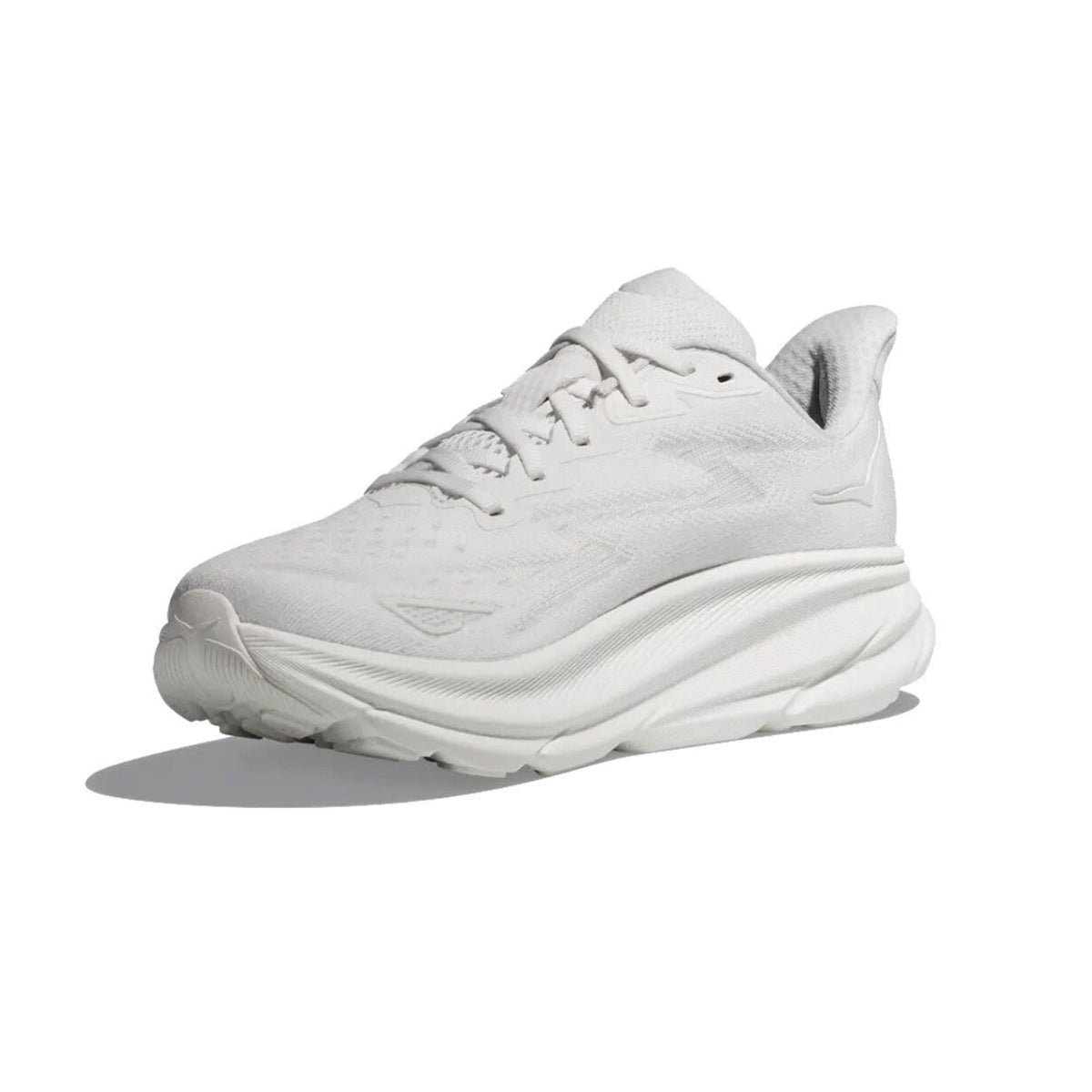 HOKA Clifton 9 Triple White Running Shoes