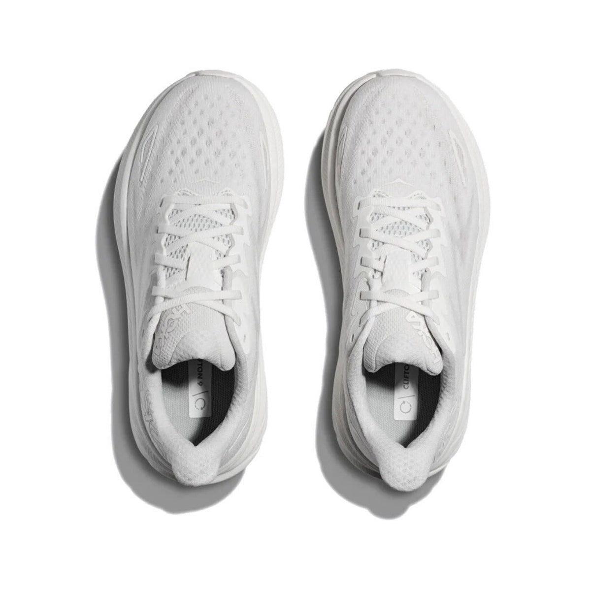 HOKA Clifton 9 Triple White Running Shoes