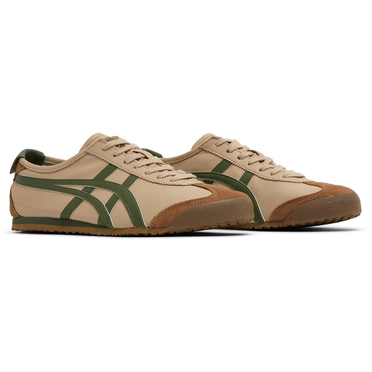 Onitsuka Tiger MEXICO 66 Beige Grass Green Sneakers