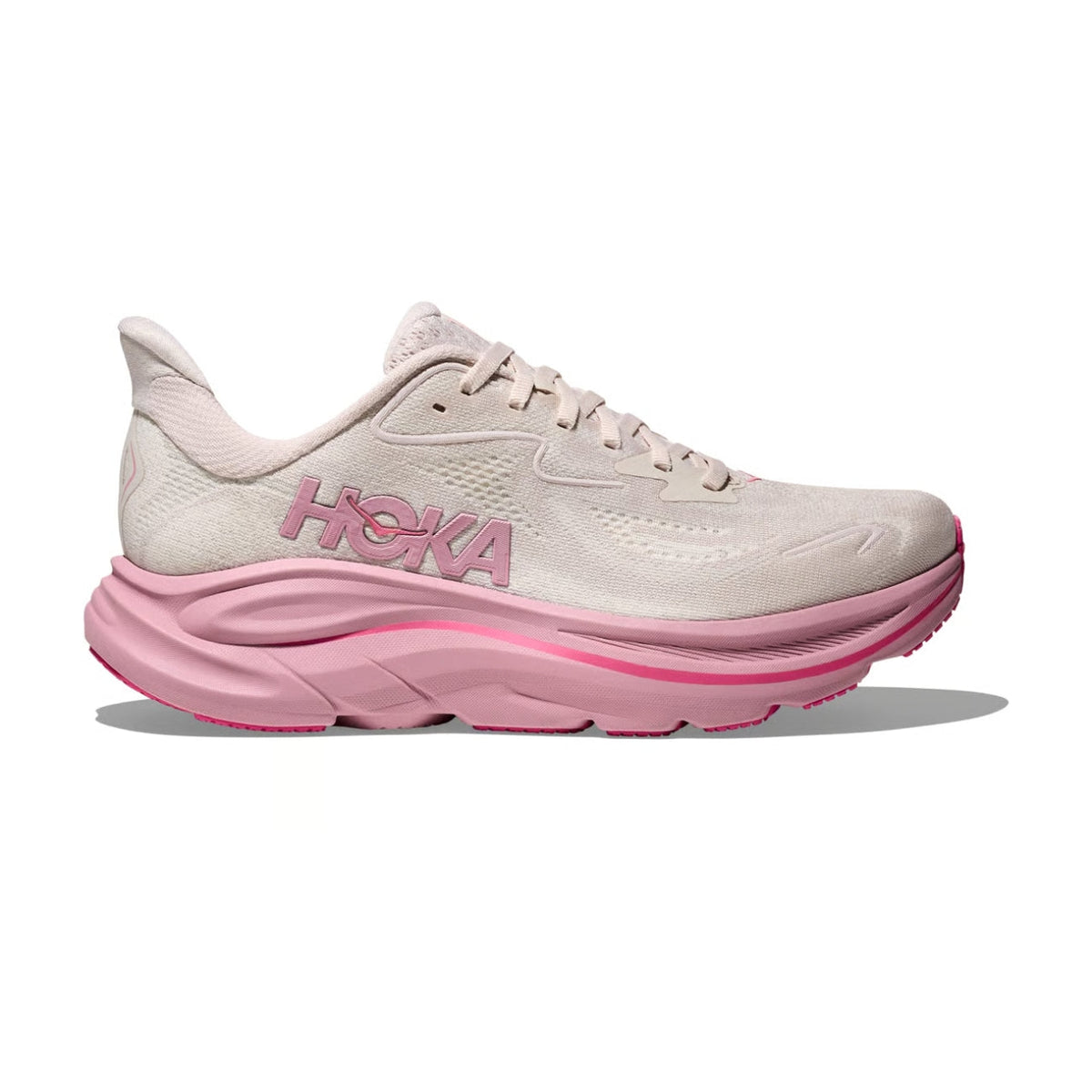 HOKA Clifton 10 Rose Cream Running Shoes
