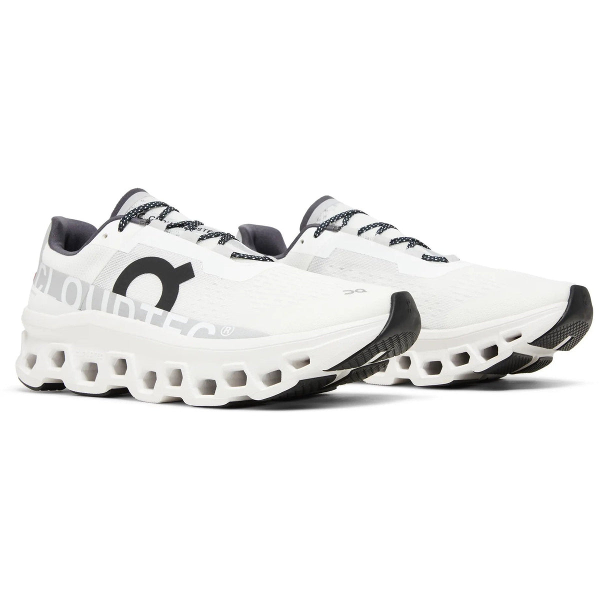 On Cloudmonster Exclusive White Black Running Shoes