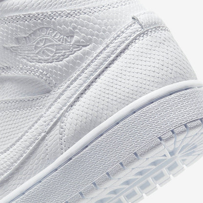 Air Jordan 1 Mid 'White Snakeskin'